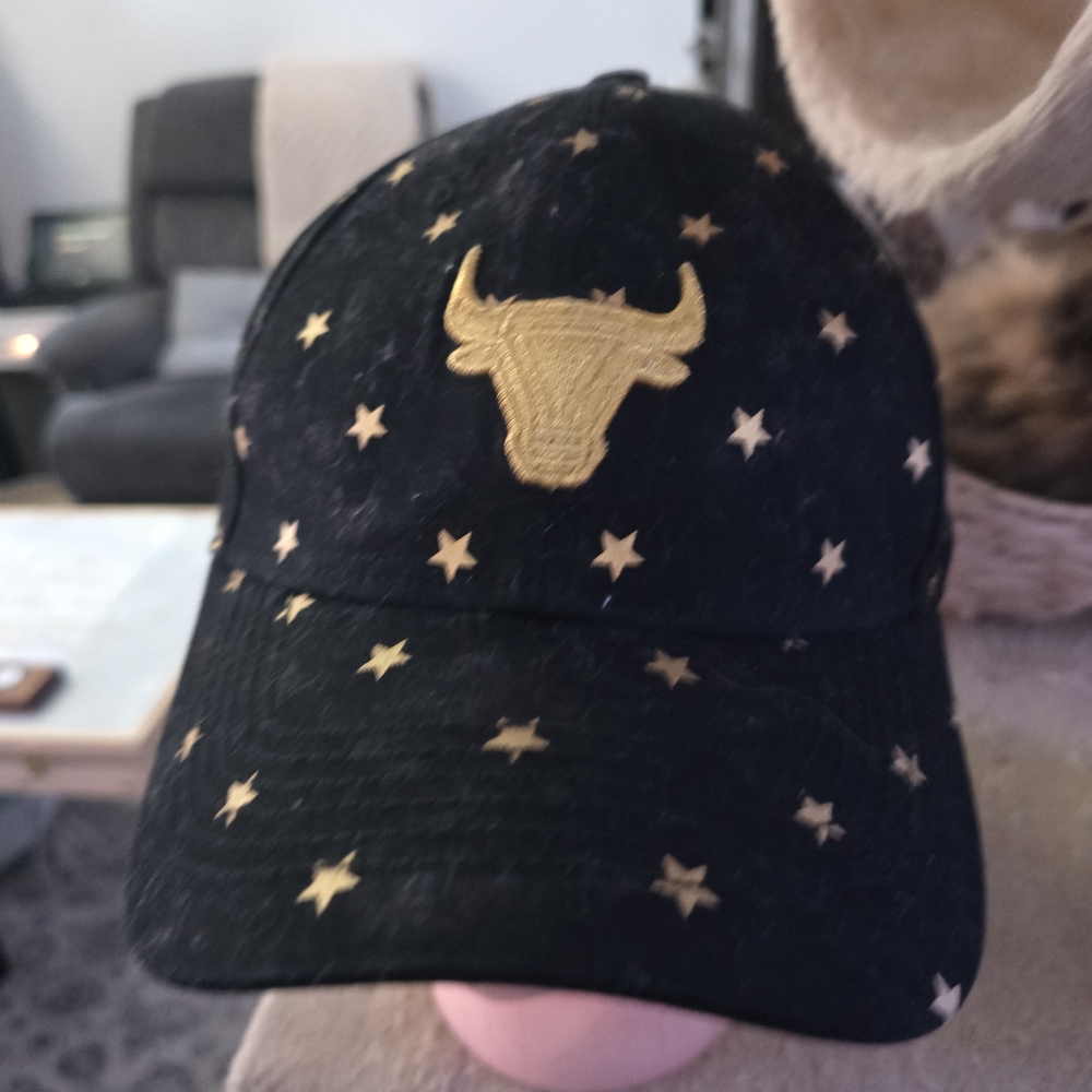 Spirit Black Hat with Gold Stars